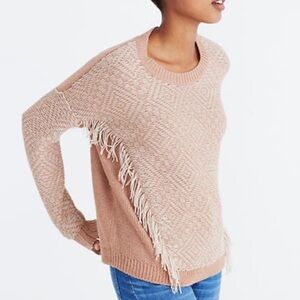 Madewell Fringe Pullover Sweater - size XS